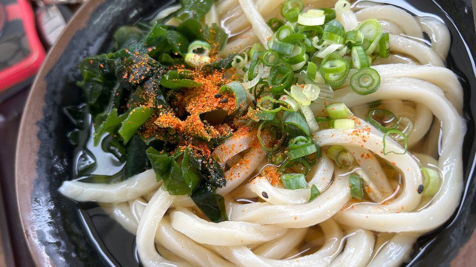 今日のお昼ご飯はうどん😋　